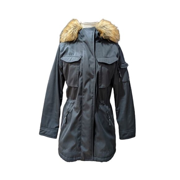 S13 New York Women's Faux Fur Black Jacket Size S - Picture 1 of 7